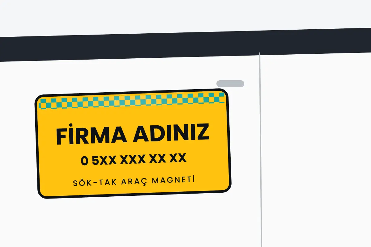 Sök-tak araç magneti örneği